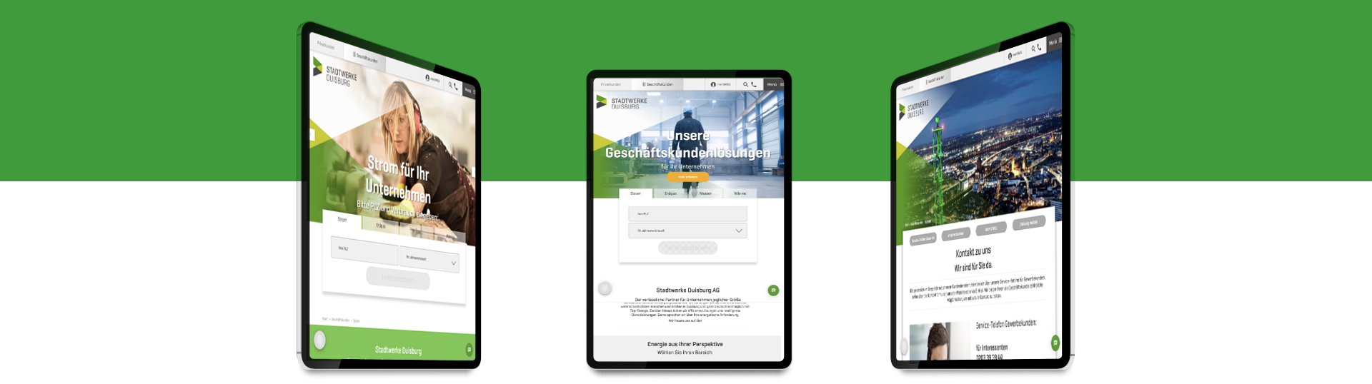 Firmazwei Stadtwerke Duisburg Web Business | Firmazwei - Markendesign und Kommunikationsdesign in Düsseldorf und Emmerich