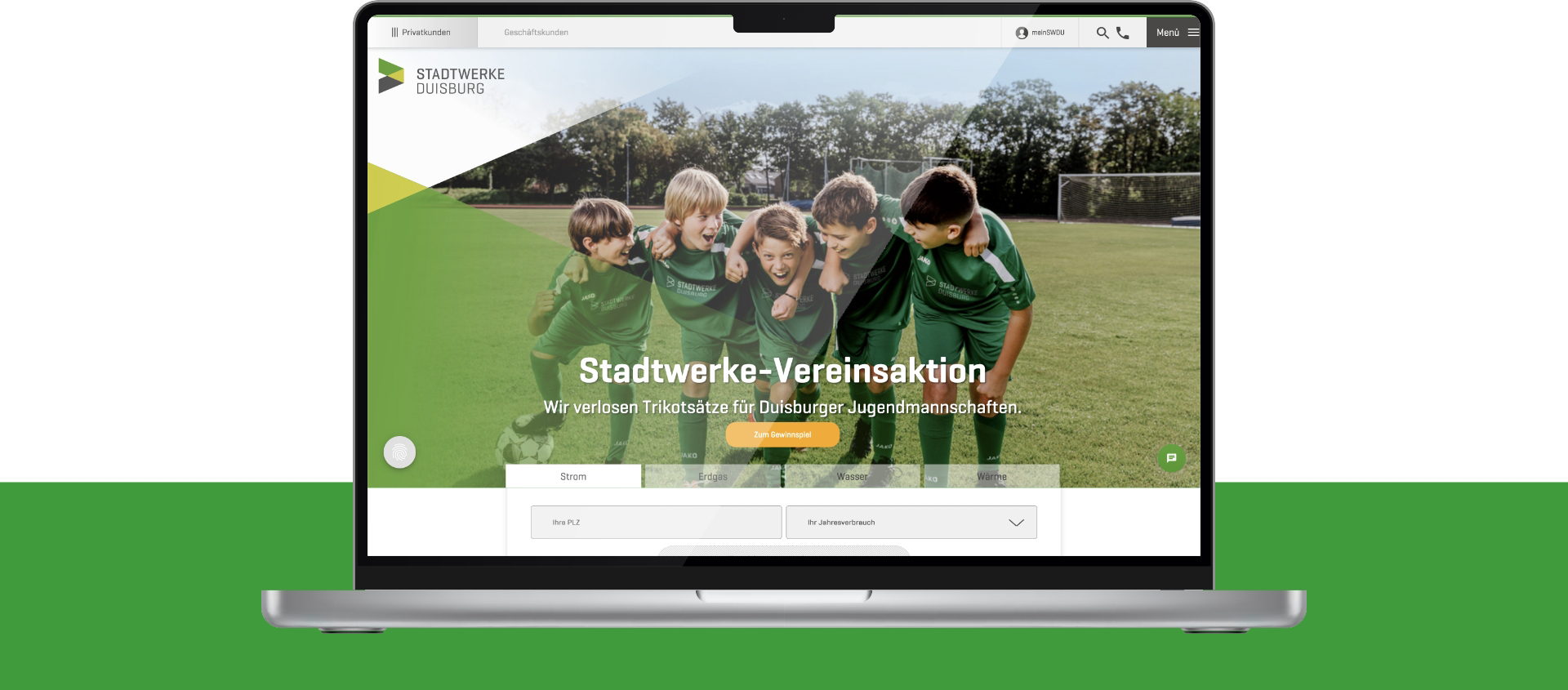 Firmazwei Stadtwerke Duisburg Web Privat | Firmazwei - Markendesign und Kommunikationsdesign in Düsseldorf und Emmerich