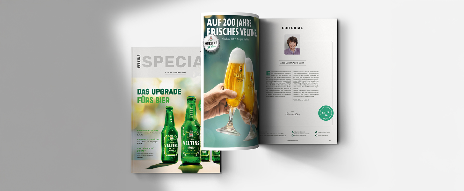 Veltins Special > Das Kundenmagazin einer Welt-Brauerei. | Firmazwei - Markendesign und Kommunikationsdesign in Düsseldorf und Emmerich